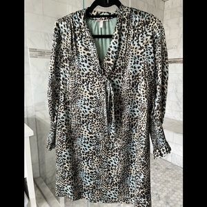 Rebecca Taylor long sleeved silk dress size 0